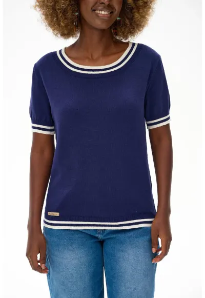Tricou cu decolteu rotund Cadd