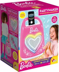Karaoke pentru copii cu microfon Lisciani Giochi - Barbie, Bluetooth