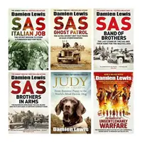Damien Lewis 6 Books Collection Set (Judy: A Dog in a Million, The Ministry of Ungentlemanly Warfare, SAS Ghost Patrol, SAS Italian Job, SAS Band of Brothers & SAS Brothers in Arms)