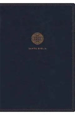 Biblia Reina Valera 1960 Letra Supergigante, Leathersoft, Con Cierre, Azul / Spanish Bible Rvr60 Super Giant Print, Leathersoft with Zipper, Blue