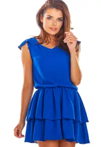 Rochie mini dama Acheloyde A291 albastru deschis - Albastru deschis