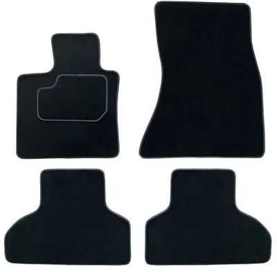 Covor podea MAMMOOTH Velours, 4 buc., fata spate, set, culoare neagra, potrivit BMW X5 (F15, F85) 08.13-07.18, SUV