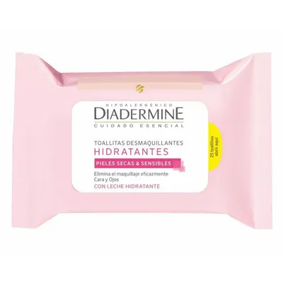 Șervețele demachiante, Diadermine, Toallitas, hidratante (25 bucăți)