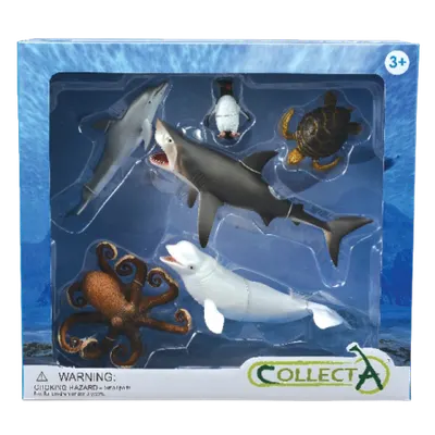 Set 6 figurine viata acvatica Collecta