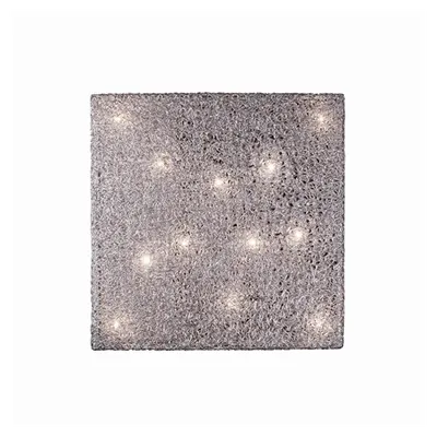 Plafoniera Quadro, 12 becuri, dulie G9, L:780 mm, H:780 mm, Crom