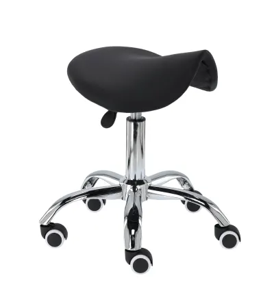 Taburet cosmetic pentru coafor | scaun tip SA | baza metalica
