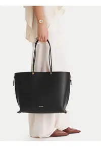 Geanta shopper ecologica - neagra - One Size INTL
