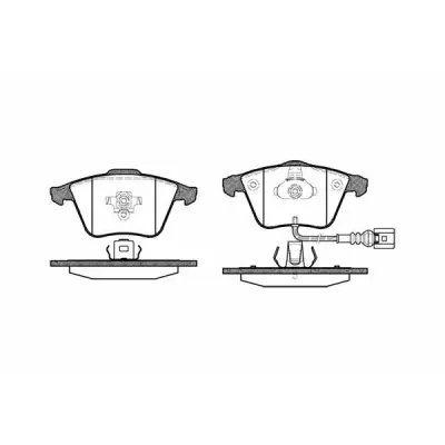 Set placute frana, frana disc REMSA 0964.32