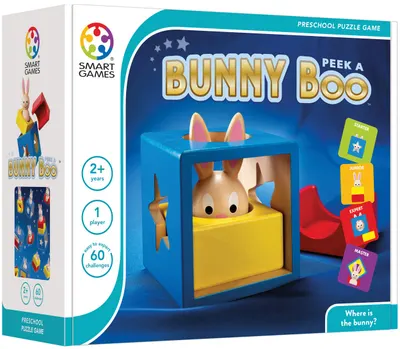 Joc de logică pentru copii Smart Games Preschool Wood - Iepurasul Boo