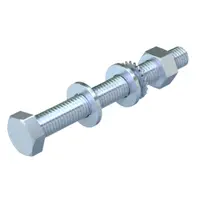 Hexagonal bolt with nut and washer M10 | Type SKS 10x80 F