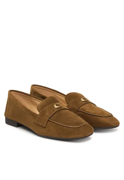 Mocasini dama - piele naturala - maro