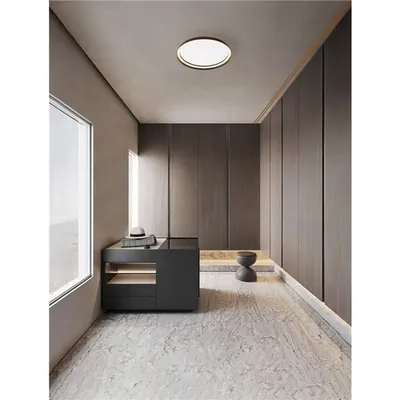 Plafoniera ORMI Triac Dimabil Brushed Coffee Aluminiu & Silicone LED 48 Wat 220-240Volt 3361Lm IP20 2700 + 4000K