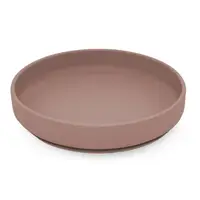 Farfurie, Petite&Mars, Take&Match, Din silicon, Cu ventuza, Fara BPA, Adecvata pentru masina de spalat vase si microunde, Nu absoarbe mirosuri, 6 luni+, 400 ml, Velvet Latte, Maro pudrat