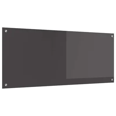 vidaXL Panou de bucătărie Gri închis 120 x 50 cm sticlă securizată