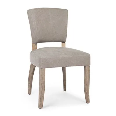 Scaun de dining gri tapițat Maratriz – Bizzotto