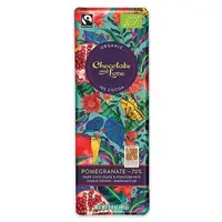 Ciocolata amaruie Bio - Fairtrade Dark Chocolate With Pomegranate