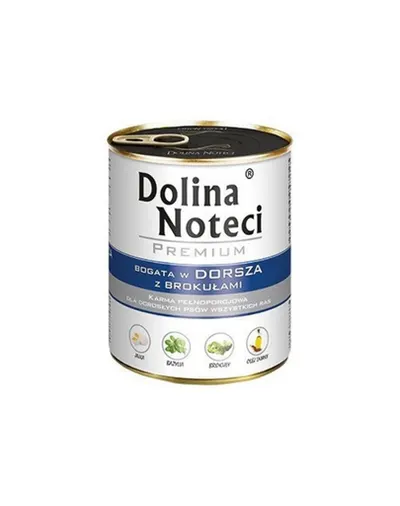 DOLINA NOTECI Premium Mix cod și broccoli și gâscă cu cartofi 24x800 g hrană câini