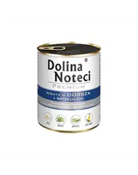 DOLINA NOTECI Premium Mix cod și broccoli și gâscă cu cartofi 24x800 g hrană câini