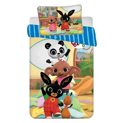 Lenjerie de pat pentru copii din bumbac pentru pătuț 100x135 cm Bing Bunny "Tower" – Jerry Fabrics