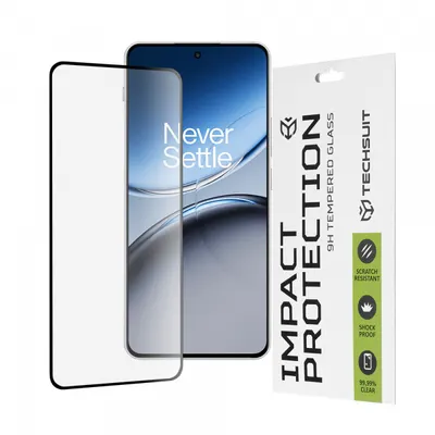 Folie de protectie Ecran Techsuit pentru OnePlus Nord 4, Sticla Securizata, Full Glue, 111D, Neagra