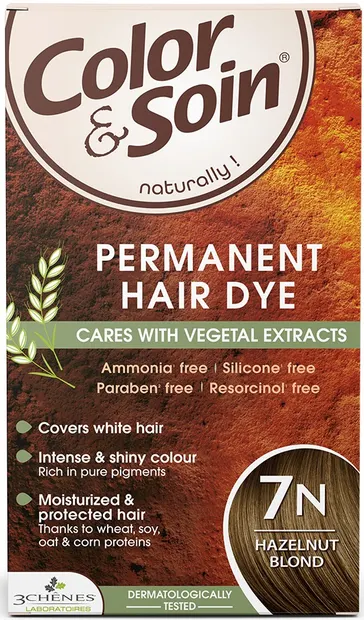 3 Chenes Color & Soin Vopsea de păr, 7N Culoare blond alun
