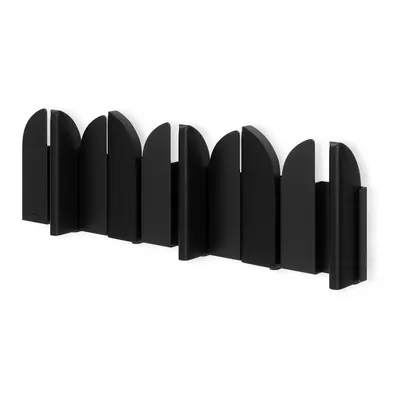 Cuier de perete negru mat din oțel 43 cm Saloon – Umbra