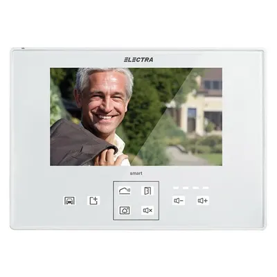Videointerfon de interior Electra Smart VTM.7S083.ELWTL, ecran 7 inch, aparent, alb