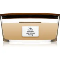 Woodwick Vanilla Bean lumânare parfumată cu fitil din lemn (hearthwick) 453.6 g