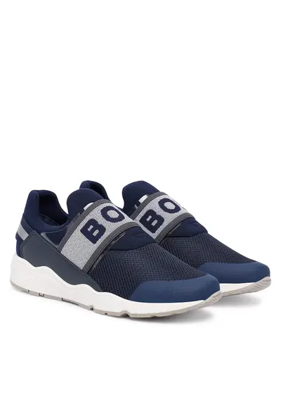 Pantofi copii - tenisi baieti - bleumarin - tesatura