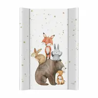 Saltea de infasat, Ceba Baby, Ultra Light, 50x70 cm, Cu intaritura, Pentru comode, masute de infasat si patuturi, Fara BPA, 0 luni+, Forest Friends