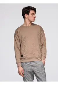 Bluza RELAXED FIT cu litere prelucrate B1712 - Bej