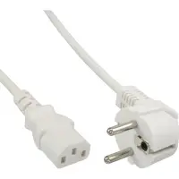 Cablu de alimentare Schuko la C13 0.3m Alb, InLine IL16647W