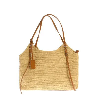 Geanta shopper bej de vara