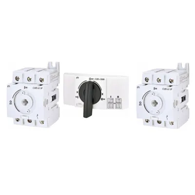 Pachet ansamblu 63A 3P comutare sursa-retea 1-0-2