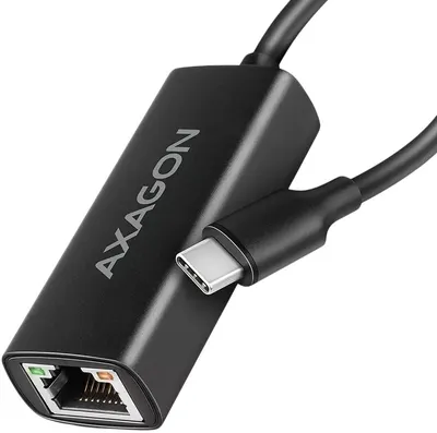 Adaptor de rețea AXAGON - ADE-ARC, USB-C/RJ45, 1000Mbps, negru