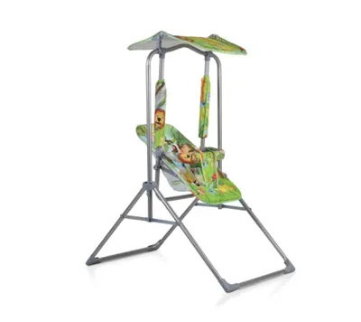 Leagan de gradina cu parasolar Moni Funny verde