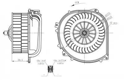 Ventilator habitaclu potrivit MERCEDES S (C140), S (C215), S (W140), S (W220) 2.8-6.0 02.91-03.06