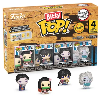 Set mini figurine Funko Bitty POP! Animation: Demon Slayer - 4 piese (Seria 2)