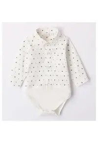 Camasa cu imprimeu pentru bebe baiatel - 4.7187 - Alb/Albastru