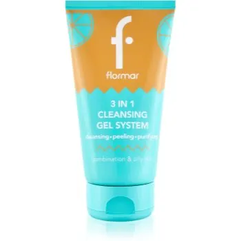 flormar Combination & Oily Skin 3in1 Cleansing Gel gel de curatare 3 in 1 pentru ten gras și mixt