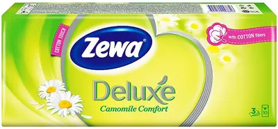 Batiste nazale Zewa - Camomile, 3 straturi, 10 buc