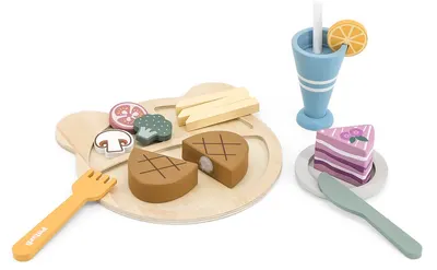 Set din lemn Viga Polar B - Accesorii pentru prânz