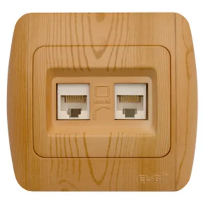 Zirve Priza UTP 2xRJ45 Cat6E ST Fag