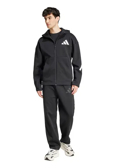 Pantaloni de trening relaxed fit Z.N.E. - Negru/Negru stins