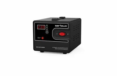 Stabilizator de tensiune Serioux Servo 124-500VA, putere 500VA/300W, tip servo motor, transformator toroidal+ Servo motor, inter