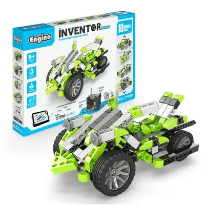Inventor motorized 4-wheeled extreme bike with 10 bonus models - inventator motorizat motocicletă extremă pe 4 roți cu 10 modele bonus motor cu angrenaj inclus