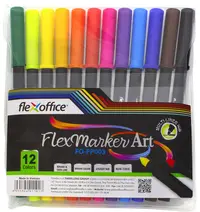 Carioci Flex Office - FO-FP003, 12 culori
