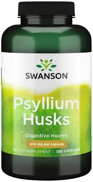 Psyllium Husks, 610 mg, 100 capsule, Swanson