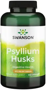 Psyllium Husks, 610 mg, 100 capsule, Swanson