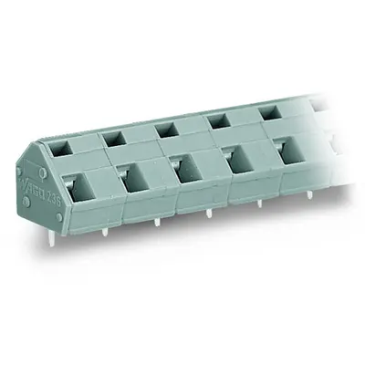 PCB terminal block; 2.5 mm²; Pin spacing 10/10.16 mm; 3-pole; CAGE CLAMP®; commoning option; 2,50 mm²; gray